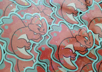 Chibi Copper Dragon Sticker