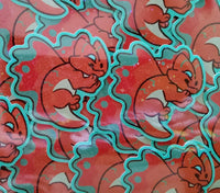 Chibi Copper Dragon Sticker