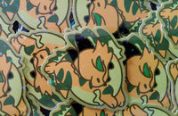 Chibi Bronze Dragon Sticker