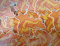 Chibi Gold Dragon Sticker