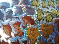 Metallic Dragons and Bahamut Mini Holographic Sticker Set