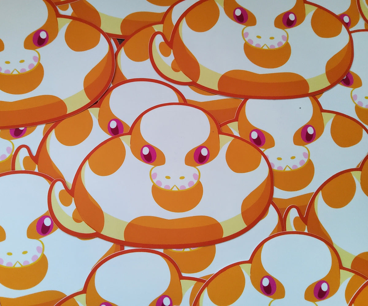 Albino Ball Python Sticker| Lairbrew