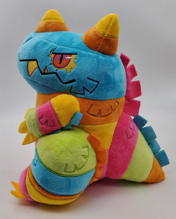 Smash the Piñata Kaiju Plush - Sugarwhacks - Blue Pink Orange Yellow Green - Monster Godzilla Substitute Pinata Candy Creature Colorful