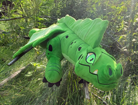 Terra, 40 Inch Green Forest Dragon Plush