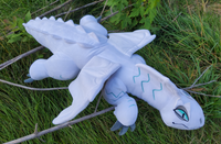 Aurora, 40 Inch White Tundra Dragon Plush