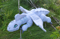 Aurora, 40 Inch White Tundra Dragon Plush