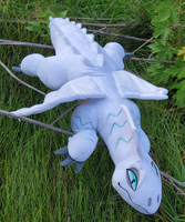 Aurora, 40 Inch White Tundra Dragon Plush