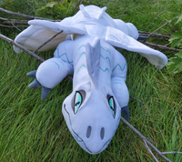 Aurora, 40 Inch White Tundra Dragon Plush