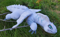 Aurora, 40 Inch White Tundra Dragon Plush