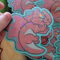 Chibi Copper Dragon Sticker