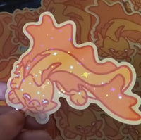 Chibi Gold Dragon Sticker
