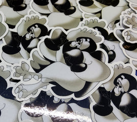 Old School Toon Rooster Sticker