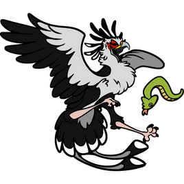PRE-ORDER - Secretary Bird Pin + Magnet Set